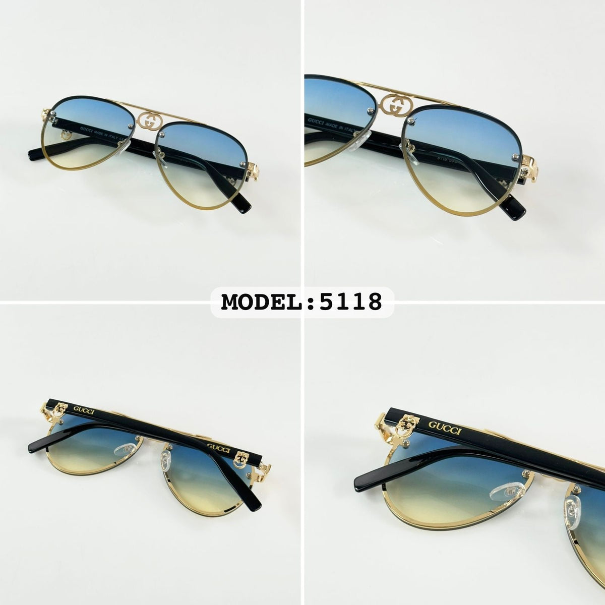 Guccii 5118 Gold/Green