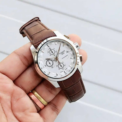 Tissot 1853 Black Silver Leather