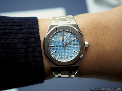 Audemarss Piguett Royal Oak Ice Blue Dial