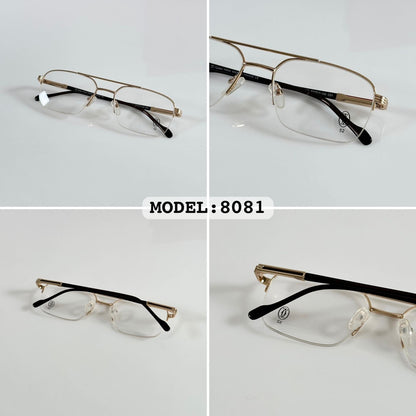 Cartierr 8081 Gold Frames
