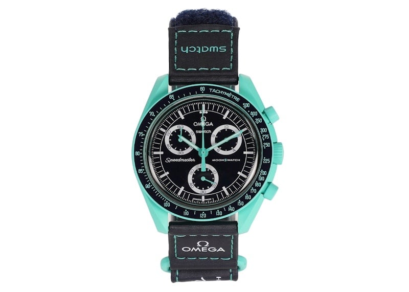 Swatch x Omega Bioceramic Moonswatch Mission On Earth Polar Lights