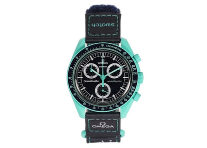 Swatch x Omega Bioceramic Moonswatch Mission On Earth Polar Lights