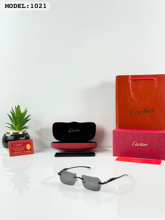 Cartier 1021 Black Metal frameless