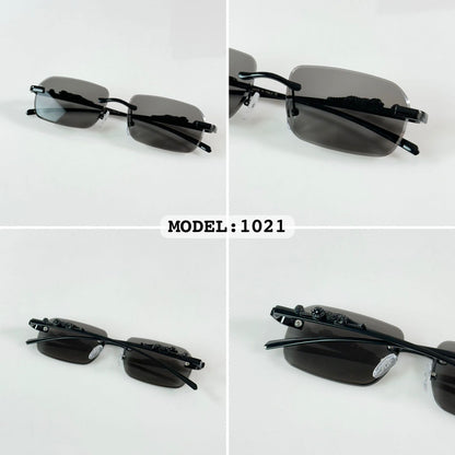 Cartier 1021 Black Metal frameless